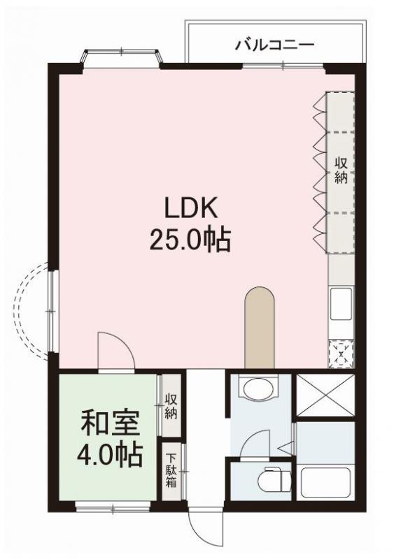 サニーコート高松 604号(1LDK/6階)の間取り写真