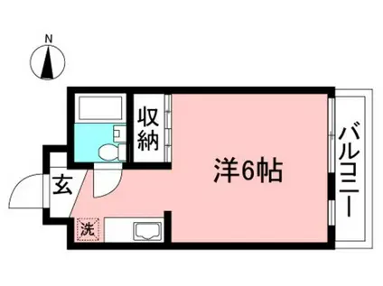 ペアレンツちば(ワンルーム/3階)の間取り写真