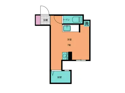 SEBOSEBO清瀬(ワンルーム/1階)の間取り写真