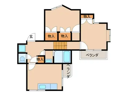 グリーンシティ魚津(2LDK/3階)の間取り写真