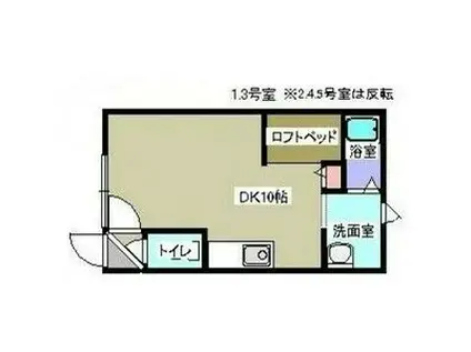 プロヴィデンスIII(ワンルーム/1階)の間取り写真