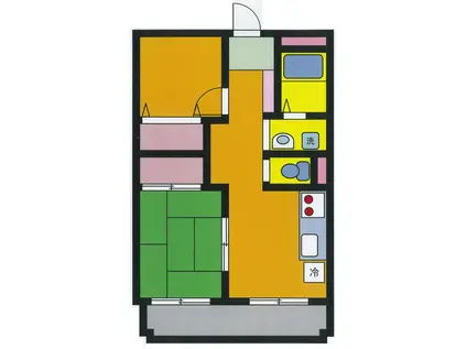 ソレイユ吉野町(2LDK/3階)の間取り写真