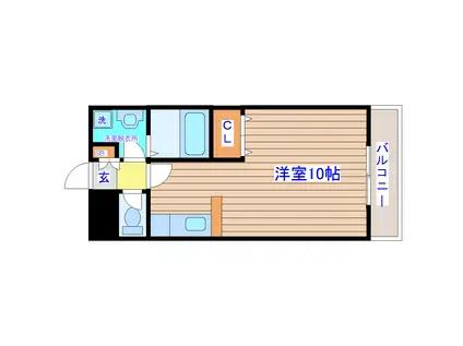 パレスオーキット弐番館(ワンルーム/2階)の間取り写真