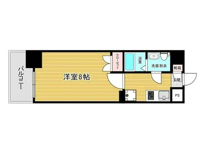 リファレンス祇園(1K/11階)の間取り写真