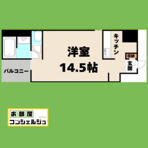 S-FORT六番町(ワンルーム/9階)の間取り写真