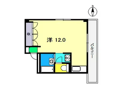 BLANC DOR(ワンルーム/6階)の間取り写真