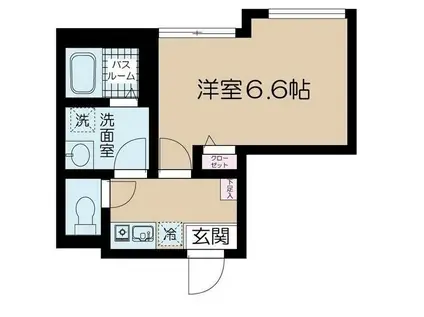 フェリーチェ方南町A(1K/2階)の間取り写真