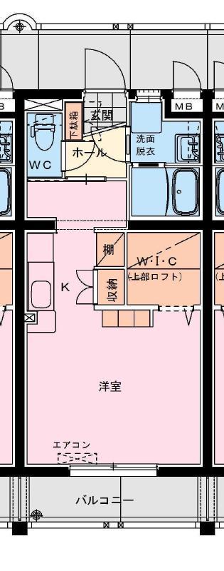 オーシャンハイツ弐番館(ワンルーム/1階)の間取り写真