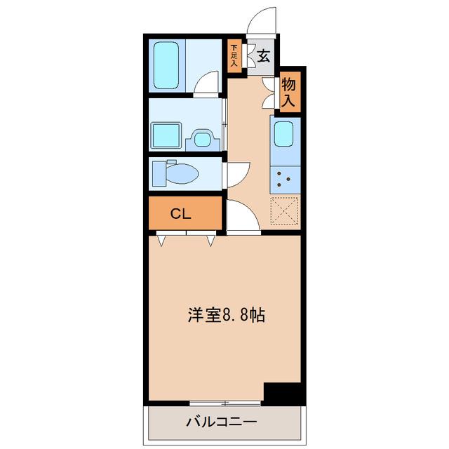 フレンドリー壱番館(1K/1階)の間取り写真
