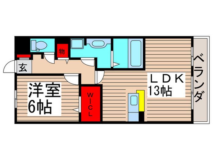 エクセル西船橋II(1LDK/3階)の間取り写真