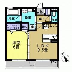 セジュールオッツ(1LDK/2階)の間取り写真