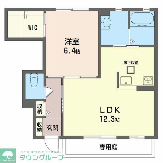ルルーズ ヴィル(1LDK/1階)の間取り写真