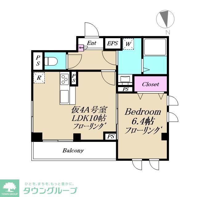XEVO吉祥寺(1LDK/4階)の間取り写真