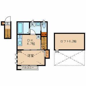 GRAN CLASE 下北沢(1DK/2階)の間取り写真