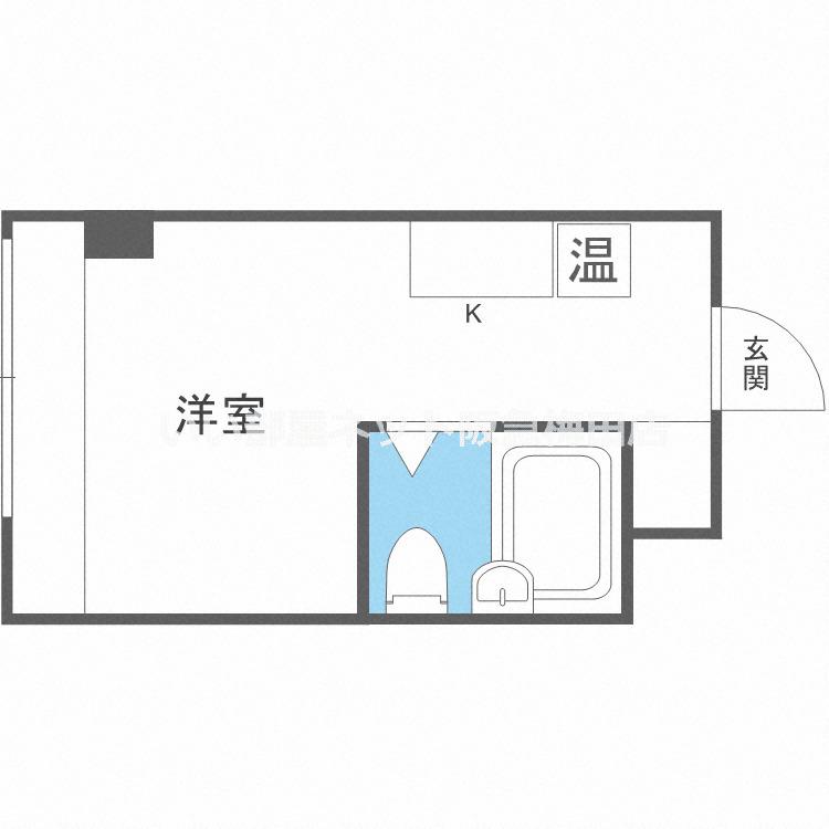 昭和グランドハイツ同心(ワンルーム/3階)の間取り写真