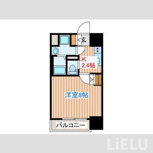 アルク二日町(1K/7階)の間取り写真