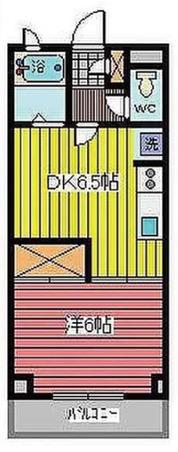 KUハイツ(1DK/3階)の間取り写真