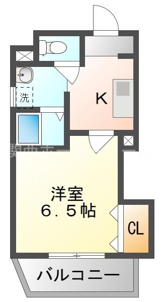 DAP大和田(1K/9階)の間取り写真