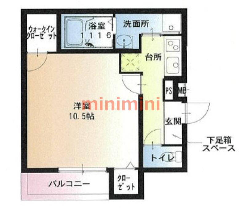 フジパレス正雀駅南II番館(1LDK/2階)の間取り写真