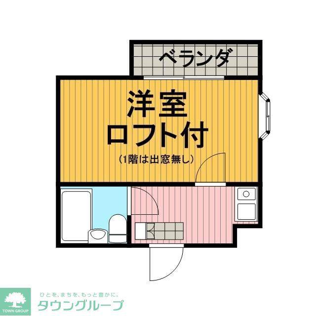 ジュネパレス北越谷第05(1K/1階)の間取り写真