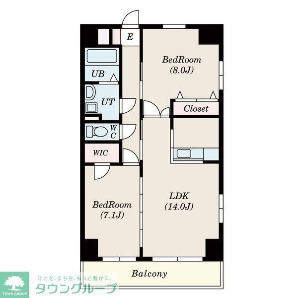 S-FORT鶴舞MARKS(2LDK/10階)の間取り写真