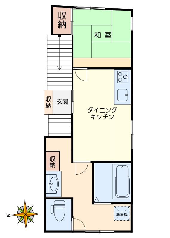IKENOHATA 277(1DK/2階)の間取り写真