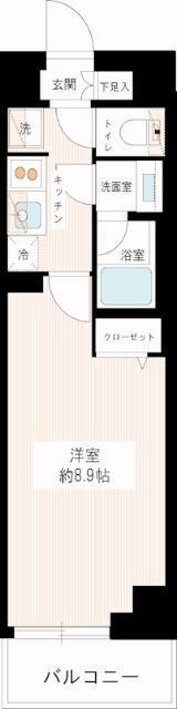 MAXIV平和台(1K/2階)の間取り写真