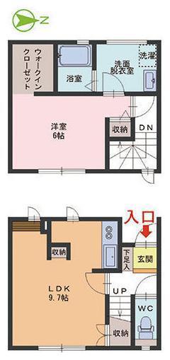 D-BOX西谷(1LDK/1階)の間取り写真