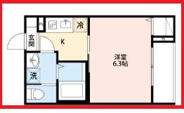 ロボットホームお花茶屋(1K/1階)の間取り写真