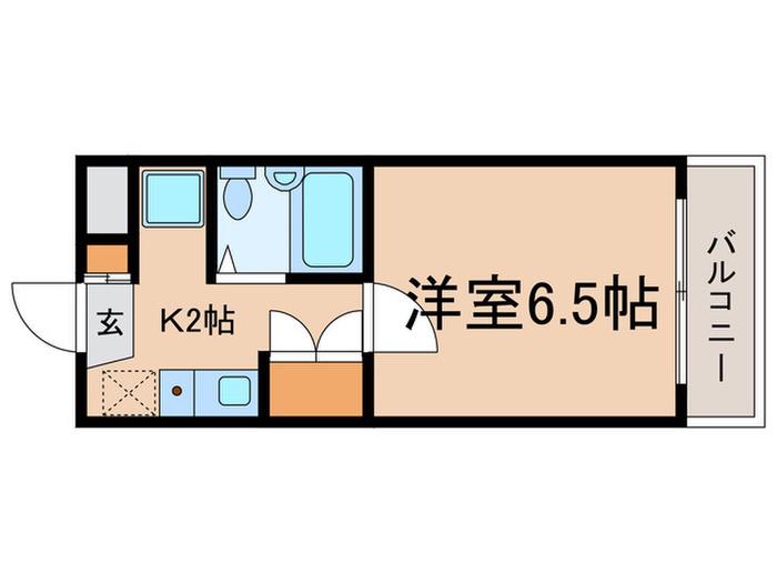 カーム目白台(1K/3階)の間取り写真