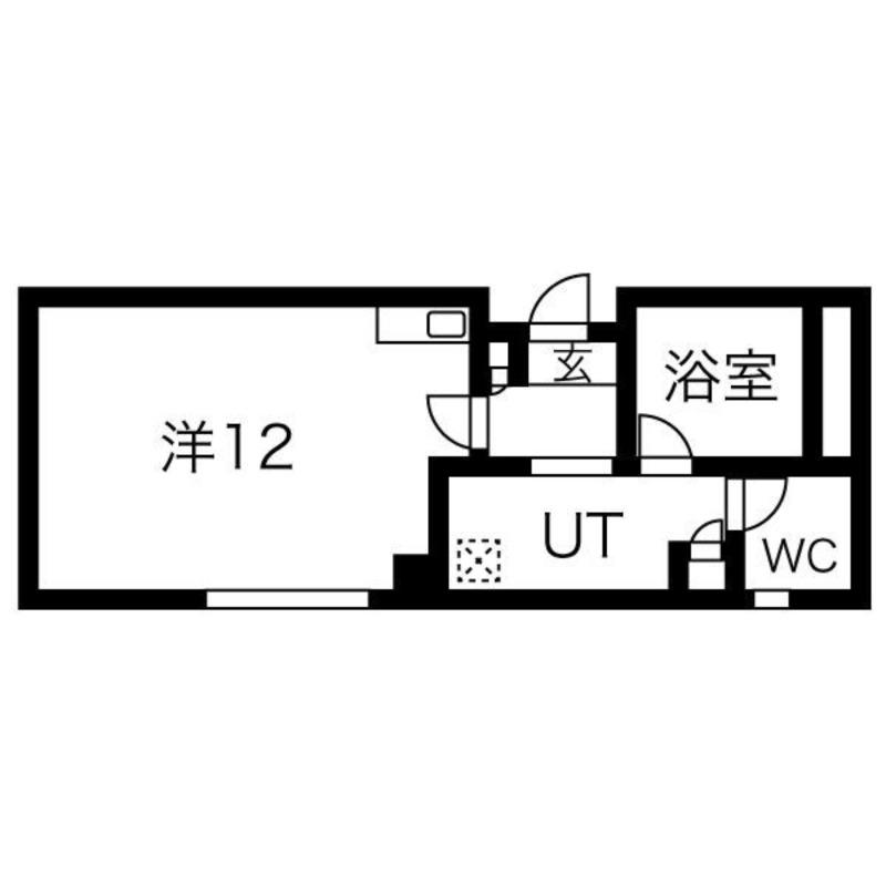 クレアジオーネ中之島西(ワンルーム/7階)の間取り写真