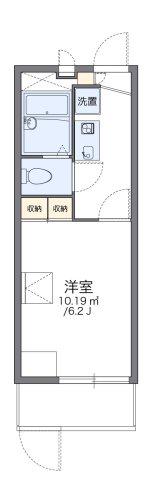 レオパレスパーシモンI(1K/1階)の間取り写真