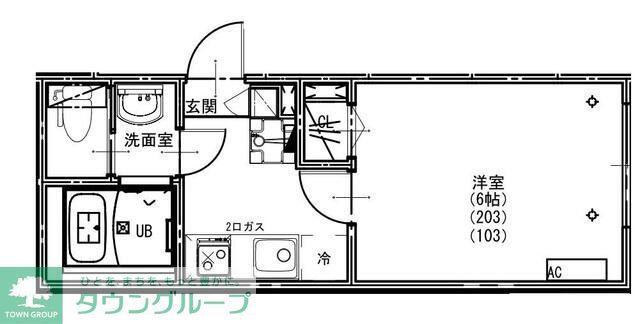 KEIAI RESIDENCE 新柏III(1K/1階)の間取り写真