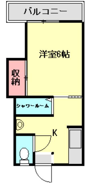 シティベール飯塚(1K/1階)の間取り写真