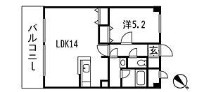 プラージュ花みずき(1LDK/3階)の間取り写真