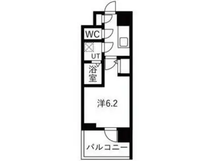 エスリ―ドレジデンス梅田クラスシティ(1K/5階)の間取り写真