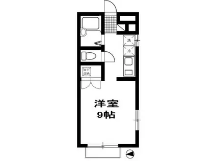 プリマベーラ(ワンルーム/1階)の間取り写真