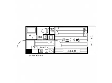 スリーゼ藤が丘(ワンルーム/1階)の間取り写真