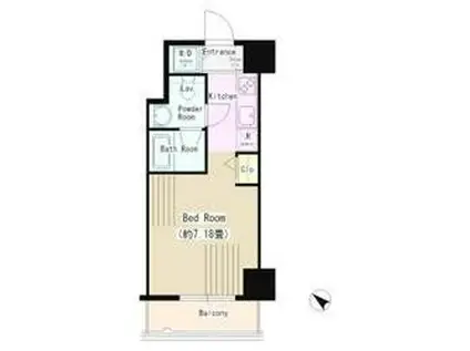 DORMOUSE TOWER(ワンルーム/11階)の間取り写真