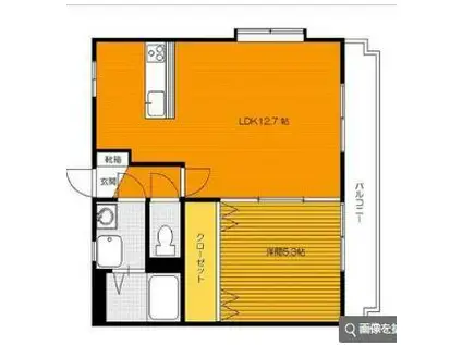 メゾンドールY(1LDK/2階)の間取り写真