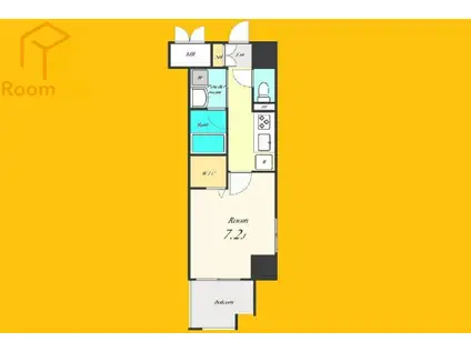 FORTUNA HIGASHINAKANO(1K/4階)の間取り写真