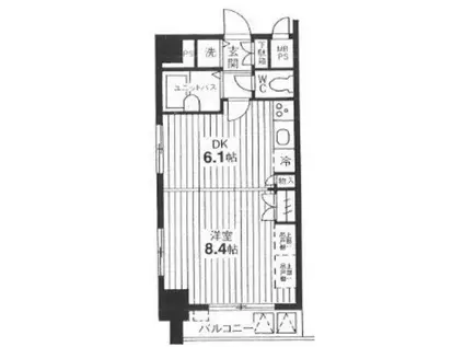 ラ・メゾン桜木町壱番館(1DK/3階)の間取り写真