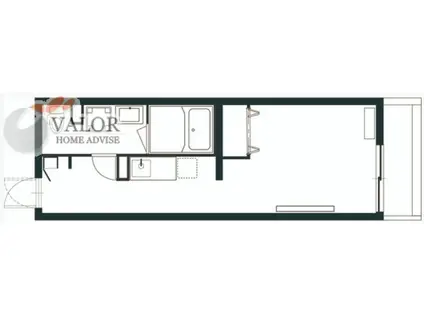 M-1 TOKYO 蒲田(ワンルーム/3階)の間取り写真