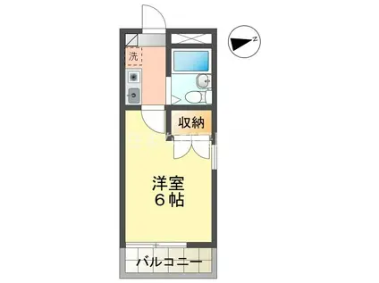 RX豊田(1K/2階)の間取り写真