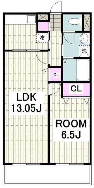 アムールEM(1LDK/1階)の間取り写真