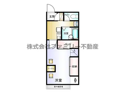 グラスヒル平潟C(1K/1階)の間取り写真