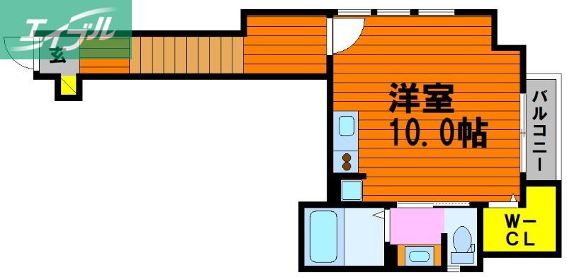 NSD出石町(ワンルーム/2階)の間取り写真