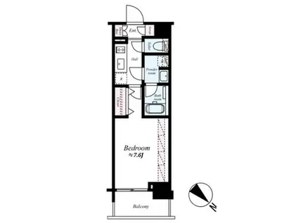フュージョナル浅草FOREST(1K/10階)の間取り写真
