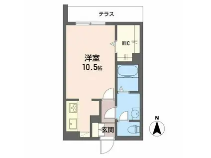 シャーメゾンルミナス(1K/3階)の間取り写真