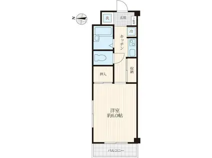 アトリエコレクション(1K/3階)の間取り写真